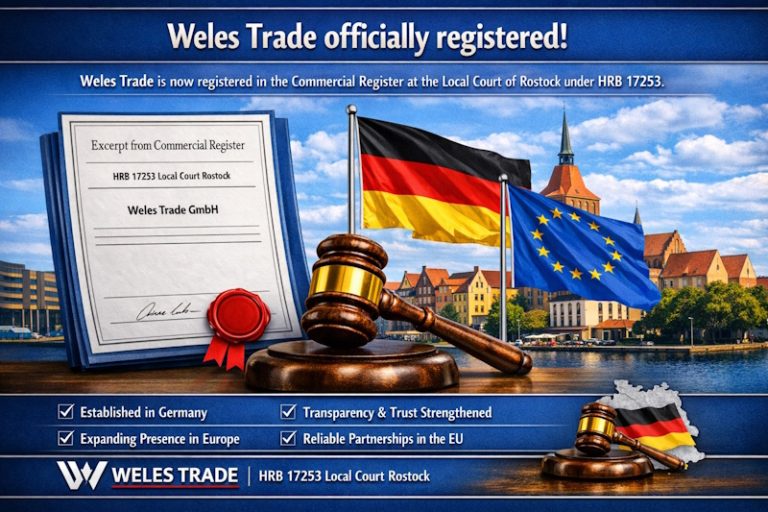 Weles Trade registered in the German Commercial Register
